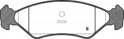 OPEN PARTS bpa028510 -  Комплект тормозных колодок, дисковый тормоз